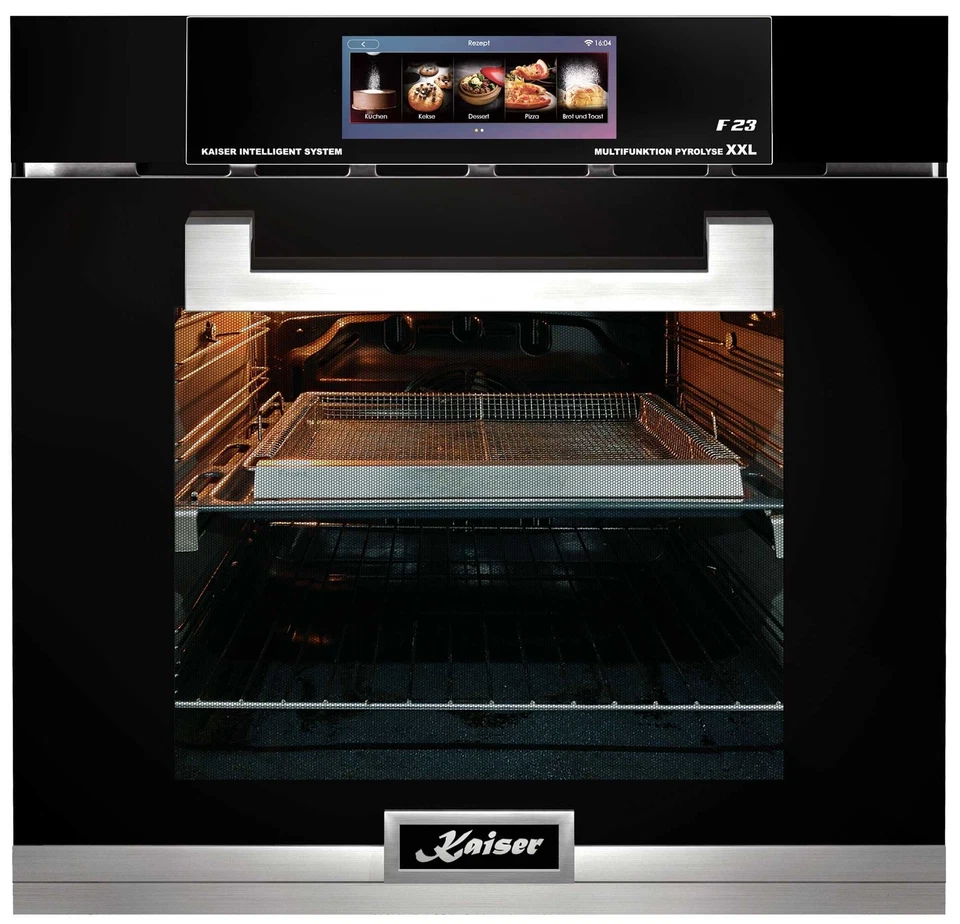 Kaiser Elektro Pyrolyse Backofen LaPerle EH 6344 N Air fryer 86L Schwarzes Glas