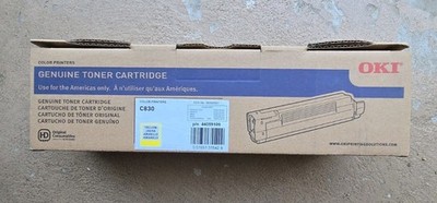 New OEM Oki C830 Yellow Toner Cartridge 44059109 for OKI color printers