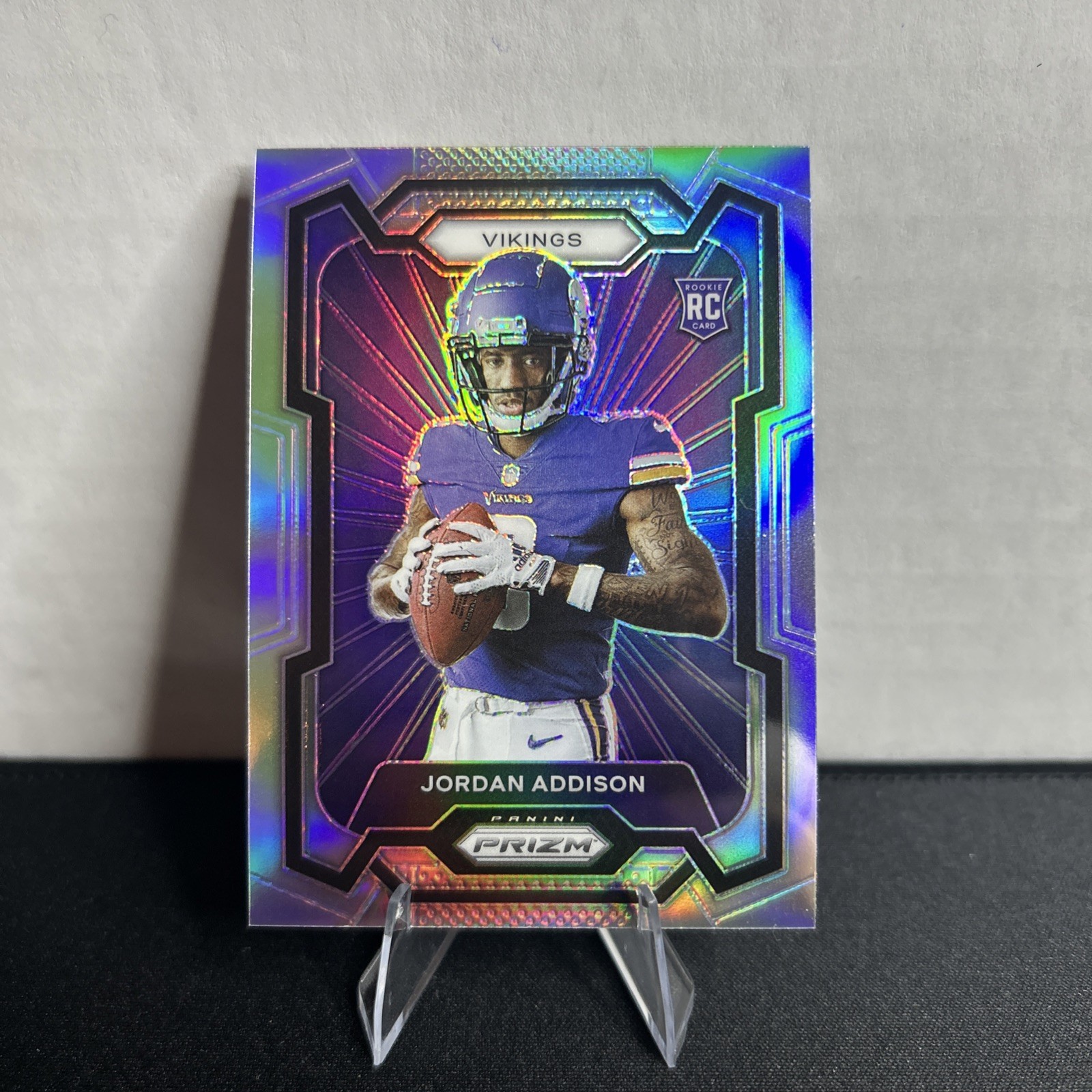 2023 Panini Prizm Jordan Addison No.308 Silver Variation Rookie Prizm