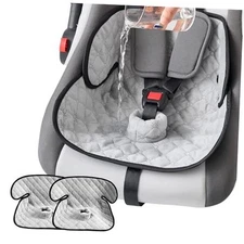 2 Pack Car Seat Potty Training Protector for 0-4 Years Old Infant Grey-2 Packs