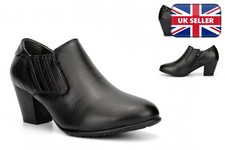 Womens Leather Boots Ladies Leather Boots Ladies Ankle Boots Black Side Zip