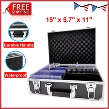 For Toploader Hard Case For 3x4" 35pt Sports Cards Storage Boxes Holds 600+ Card