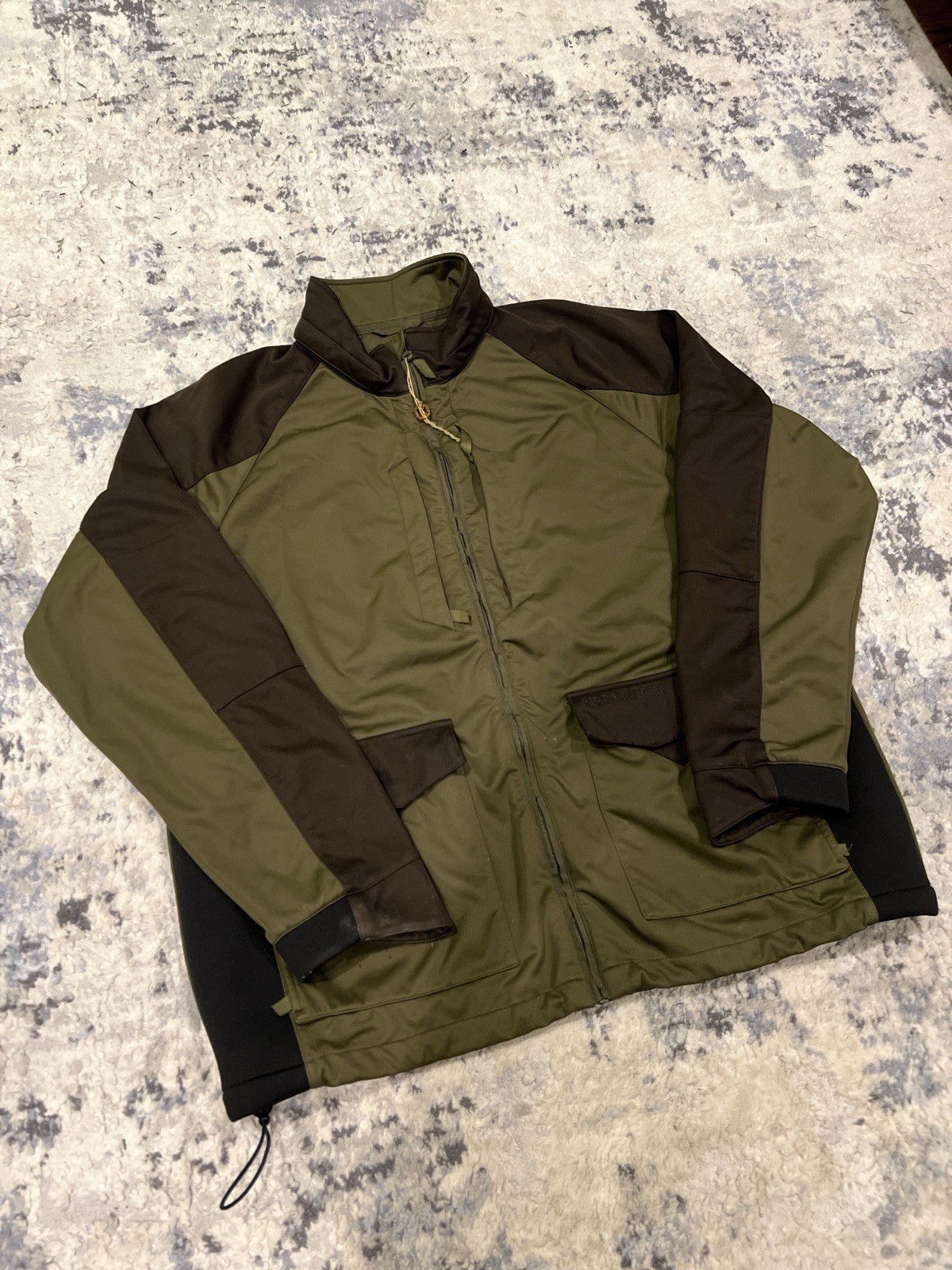 Beretta Jacket USA XXL EU 3XL Olive Brown Full Zip Outdoor Hunting