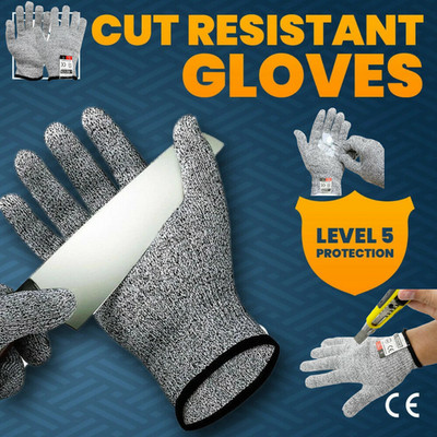 PU ANTI SCHNITTFESTE ARBEITSSICHERHEIT HANDSCHUHE BAUARBEITER GRIFFSCHUTZ STUFE 5