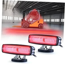 New Magnets LED Forklift Lights 2 Pack Warehouse Warning Lights Truck 2PCS Red