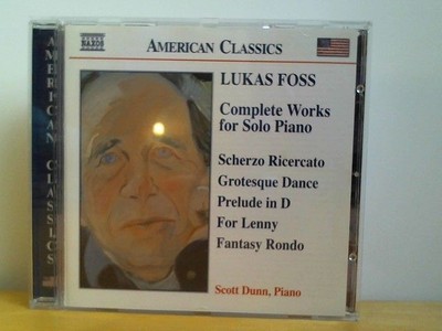 Lukas Foss (b. 1922) / Complete Works for Solo Piano / Scott Dunn, Piano Dunn, S