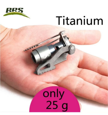 BRS-3000T Titanium Mini Camping Gas Burners 25g One-Piece Pocket Stove Outdooor
