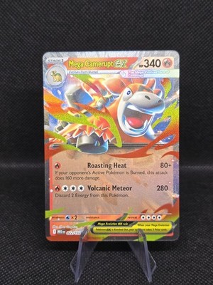 Mega Camerupt Ex 022/132 - DOUBLE RARE HOLO - Mega Evolution - 2025 Pokemon TCG
