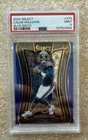 2024-25 Panini Select Caleb Williams RC Blue Disco Jersey Match 18/25 #378 PSA 9