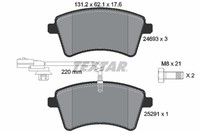 Bremsbelagsatz FÜR Renault Kangoo Express (FW0/1 ) - Textar 2469306