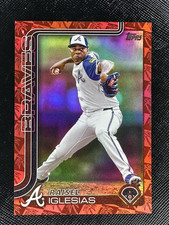 2025 Topps Raisel Iglesias Spring Training Red Foil #304 3/5 Braves