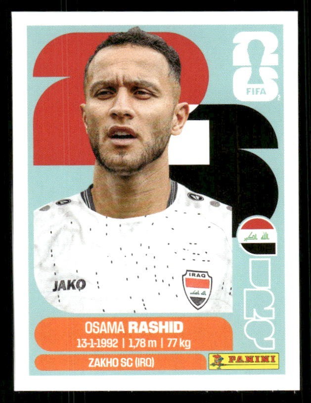 2026 USA Fifa World Cup Panini Sticker OSAMA RASHID Iraq IRQ17