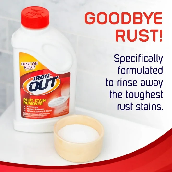 3PK "Iron Out 28 oz Rust Remover Powder &ndash; Stain & Scale Cleaner for Laundry...