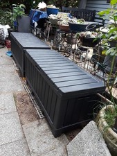 Outdoor Storage Box for Patio Furniture - Brown//