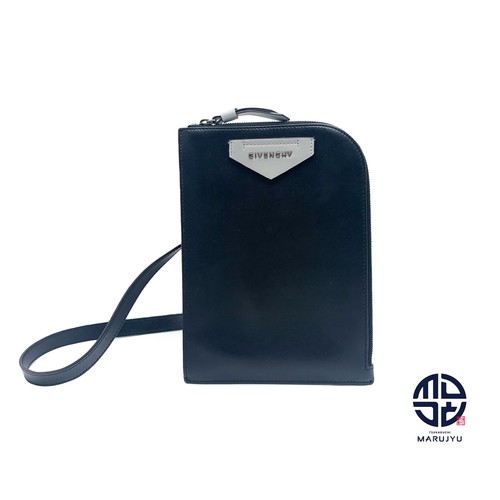 GIVENCHY black crossbody bag shoulder Used MARJ-0