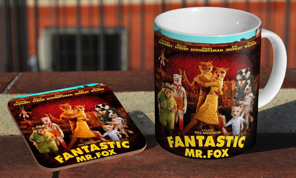 Fantastic Mr Fox - Ceramic Coffee / Tea Mug + Matching Coaster