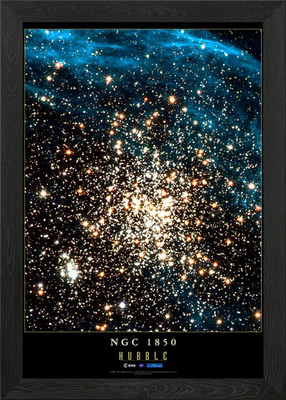 ESA NGC 1850 Framed Wall Art Poster Canvas Print Picture