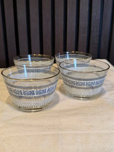 Jeanette Wedgewood Blue Grecian Patrician Dessert/Ice Cream/Nut Bowls - Set of 4