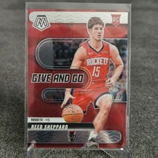 2024-25 Panini Mosaic Reed Sheppard Give And Go #7 RC Rookie Houston Rockets