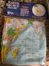 Vintage 1997 Inflatable 12" educational globe by Creative Imaginations