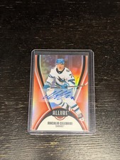 Macklin Celebrini Red Rainbow Auto 71 Upper Deck Allure 2025-26