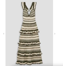 ZIMMERMANN Devi ruffled crocheted cotton midi dress