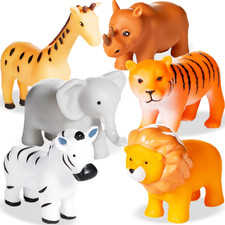 Bath Toys No Hole, for Infants 6-12 Toddlers 1-3, No Hole Bathtub Toys Animal,