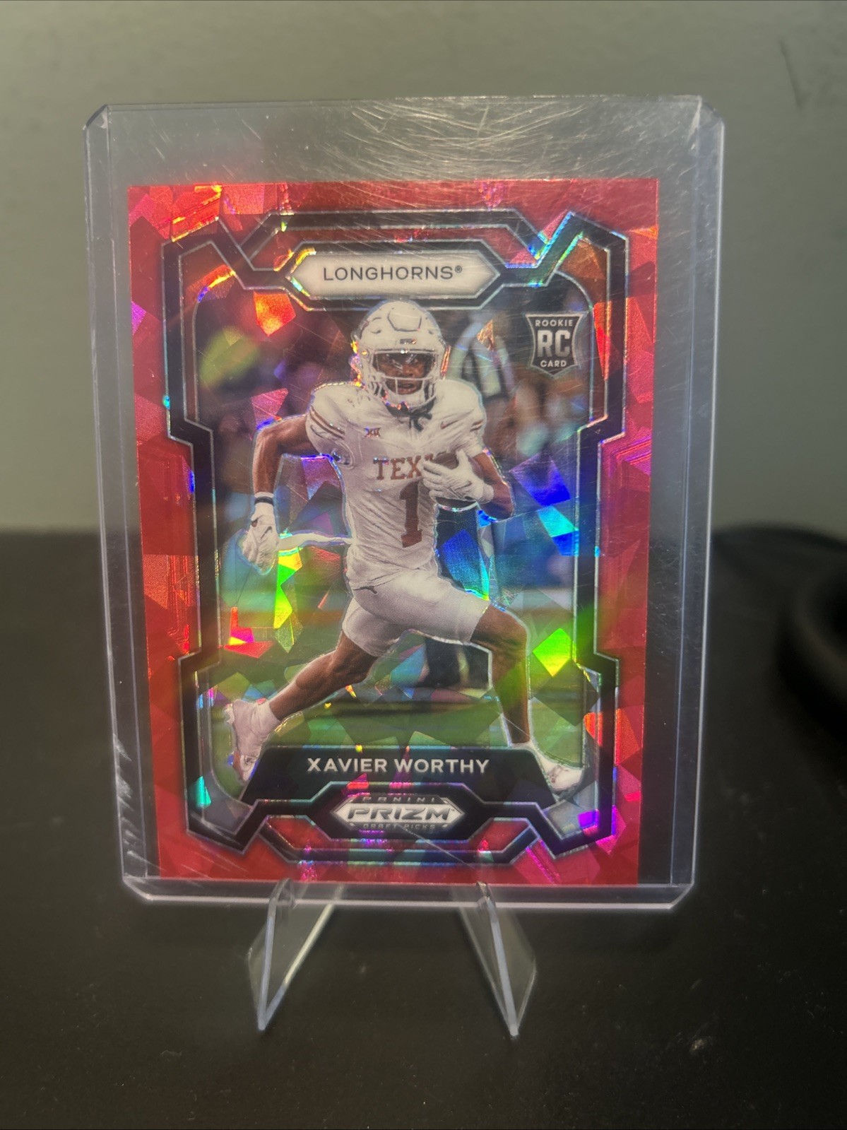 2024 Panini Prizm Draft Picks - Xavier Worthy #153 Red Ice Prizm (RC)
