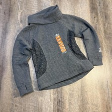 NWT ZeroXposure Grey  Black Cowl Neck Long Sleeve Top