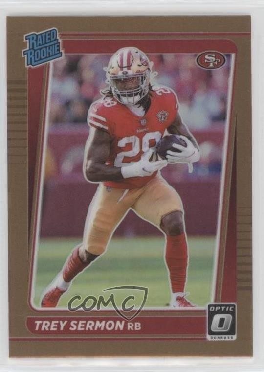 2021 Panini Donruss Optic Rated Bronze Prizm Trey Sermon #224 Rookie RC 11pj
