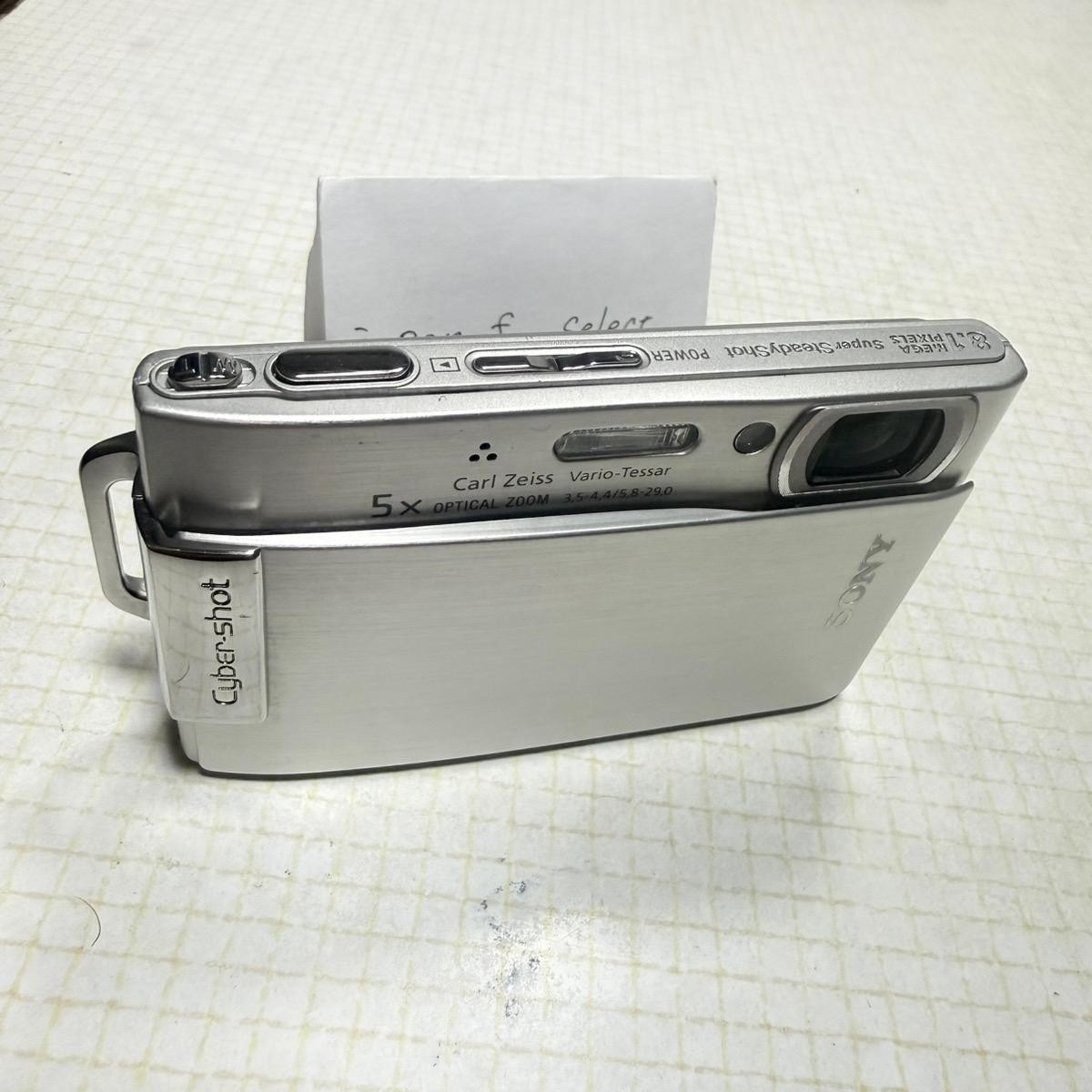 Sony Cyber Shot DSC-T200 Silver Digital Camera 8.1MP 5x Zoom