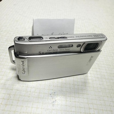 Sony Cyber Shot DSC-T200 Silver Digital Camera 8.1MP 5x Zoom Solidbody Japanese