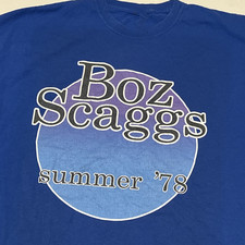 BOZ SCAGGS summer 78 US Tour Classic Cotton Unisex S-4XL T-shirt Bo2276