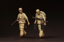 1/35 Resin 2 Figuren WWII DAK Afrikakorps Fal...