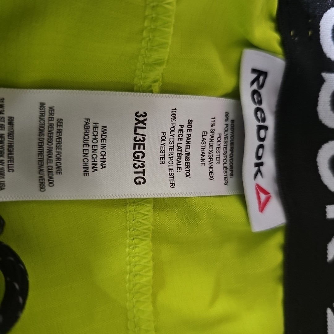 Reebok 3XL Neon Green Shorts thumbnail 4