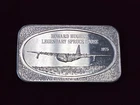 Vintage 1975 Howard Hughes' “Spruce Goose” 1 oz .999 Fine Silver Bar