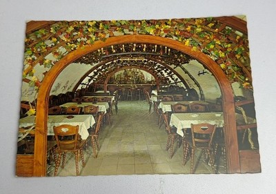 Vintage Postcard Restaurant 'Lindenwirt' Rüdesheim am Rhein Germany