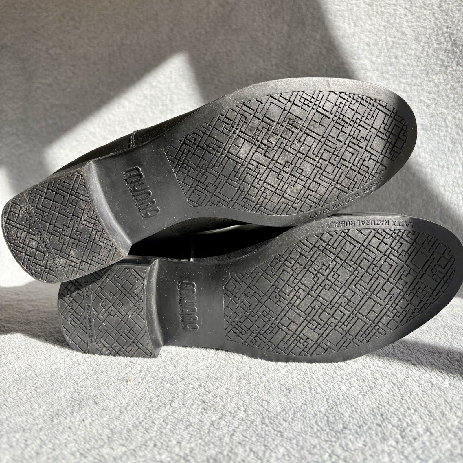 SAOLA Stivaletti Munro in pelle nera donna 8 American Bedford suola gomma comodi