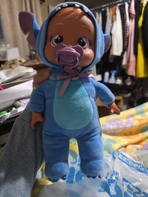 Cry Babies Disney Stitch Tiny Cuddles 9  Plush Doll Real Tears Baby Toy