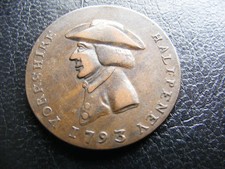 xT477 Sheffield Halfpenny 1793 Edge Plain DH56b