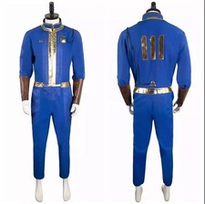 Vault 111 Refuge Dweller Halloween Jumpsuit Cosplay Costume unisex Carnival Suit