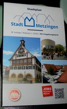 Stadt Metzingen,Stadtplan,z.Ausklappen,neu/Reise,Städte-Trip,Stadt-Urlaubs-Fahrt