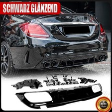 Glanz Schwarz Heckdiffusor Diffusor Heckspoiler Für Mercedes W205 C63 AMG 2015+