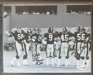 JT THOMAS RANDY GROSSMAN STEELERS DUAL SIGNED AUTO 8X10 PHOTO JSA AUTOGRAPHED F