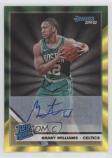 2019 Panini Donruss Green & Yellow Laser Signatures Grant Williams #221 Auto 2v5