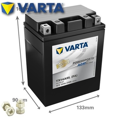 Batterie für Peugeot Geopolis 400 Exec. ABS 2009 VARTA YTX14AHL-BS AGM Active