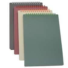 Top Bound Spiral Notebook, 4 Pcs 4 Color A5 Size Thick Plastic Hardcover 7mm ...