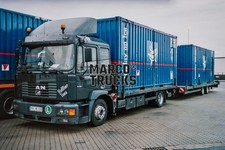 Truck photo MAN F2000 Container truck Germany grey Rellow Tours,MOBILE EUN #a8kg