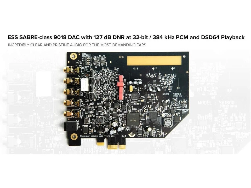 Creative Sound Blaster AE-7 Hi-Res Internal PCIe Sound Card, Quad-Core - Image 4 of 4