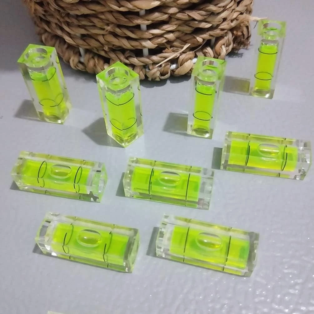6 piezas Pequeño Nivel de Burbuja Mini Cuadrado Burbuja Niveles Espíritu Herramientas de Nivelación Nuevo...